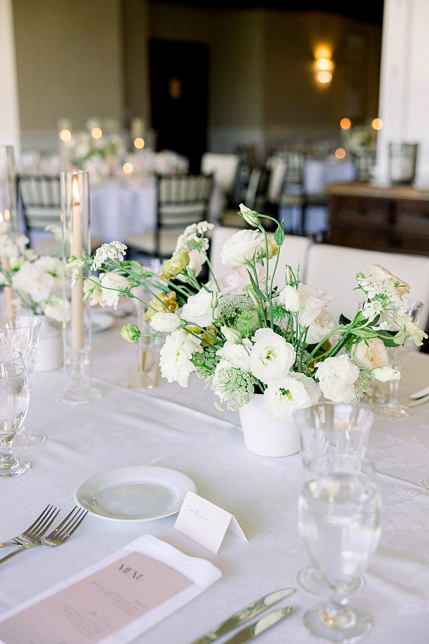 Reception tablescape & centerpieces