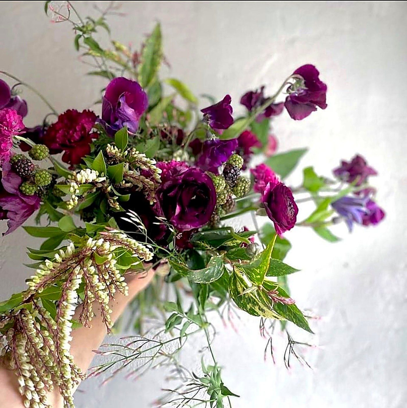 Bridal bouquet & handheld florals